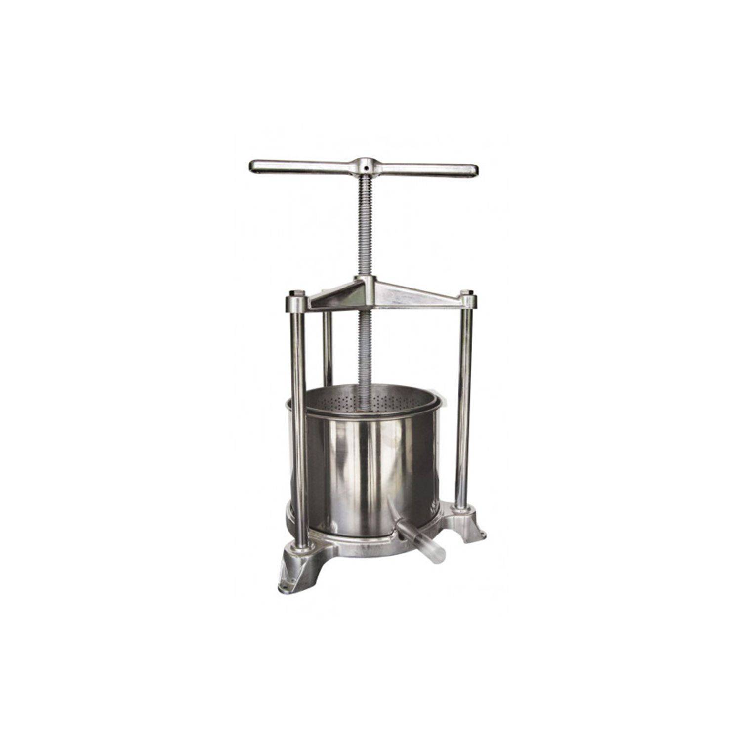 Obstpresse, Weinpresse, Apfelpresse - mini, 2 l mit Edelstahl Doppelkorb