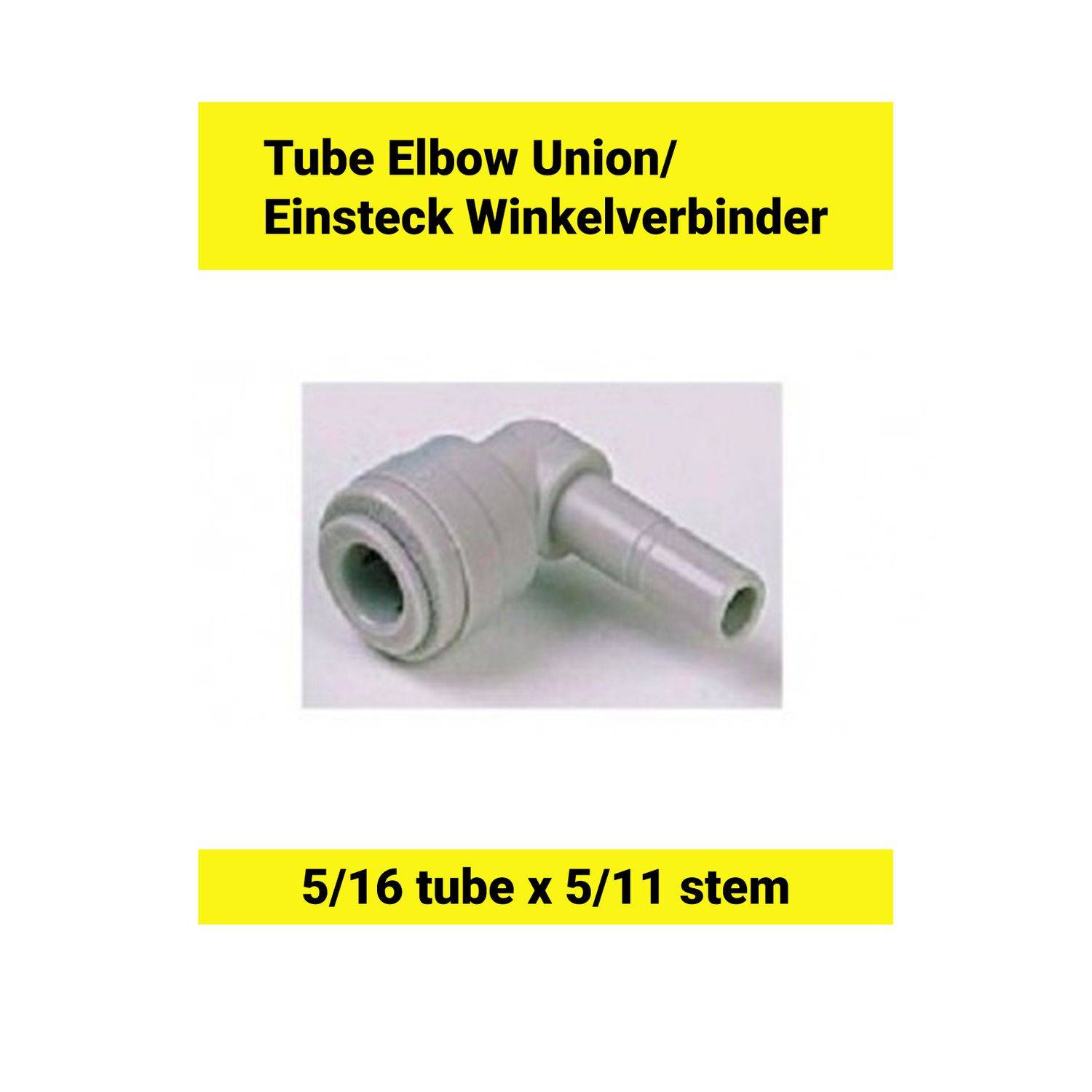 Einsteck Winkelverbinder 5/16tube x 5/16stem