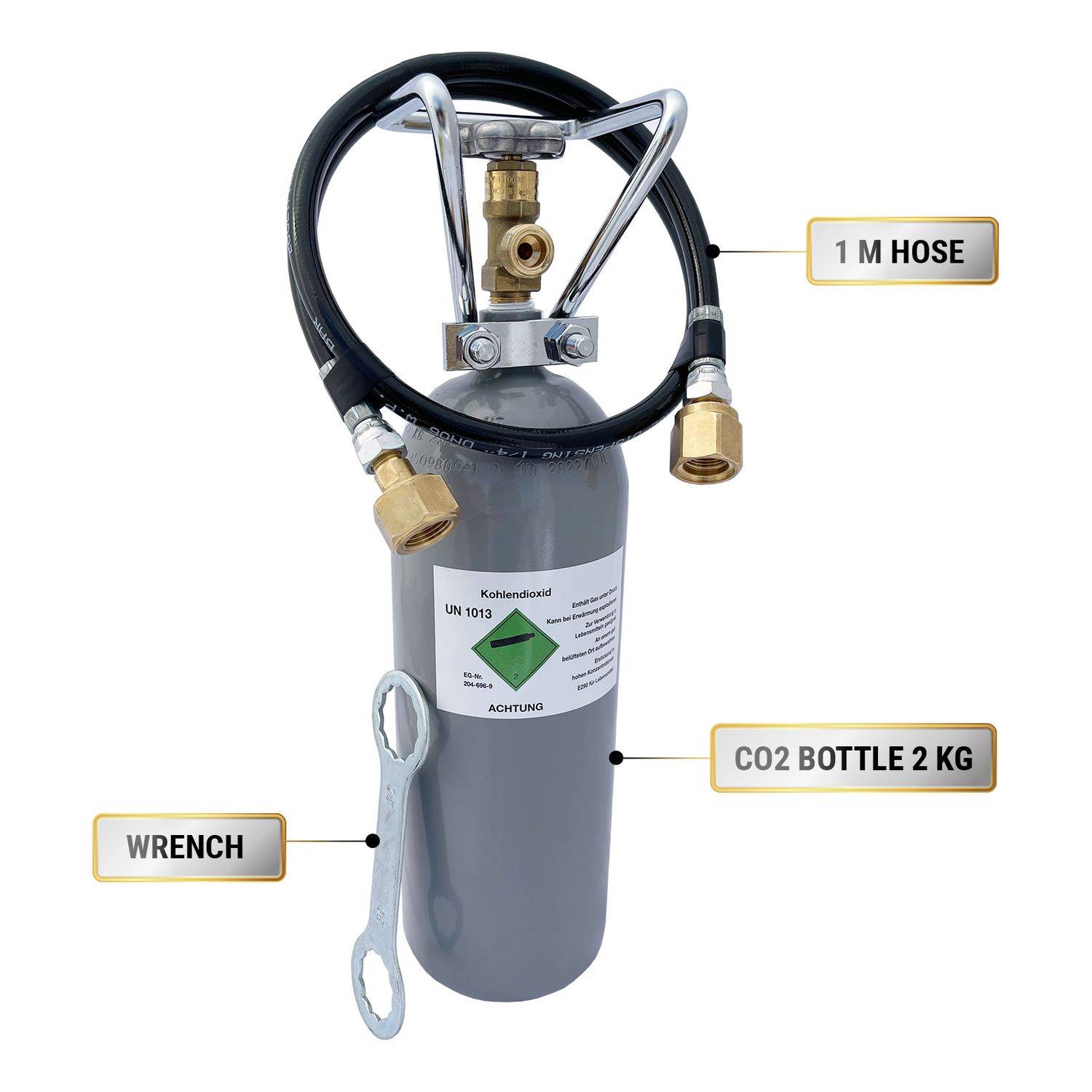 Komplett set - Sodastream, Wassersprudler 1-leitig, CO2 Bottles:CO2 - 0.5 kg