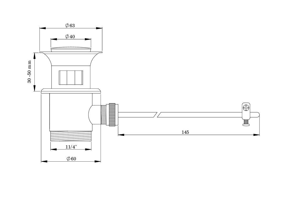 ASW Excentergarnitur 11/4" x D63mm