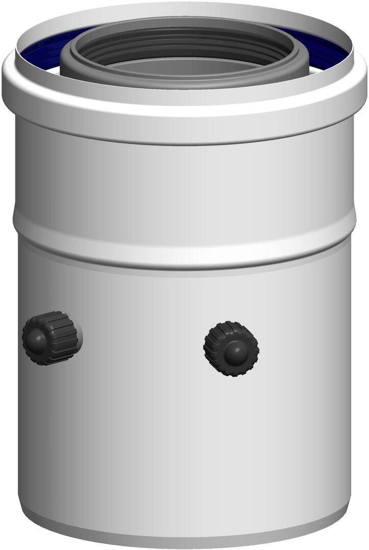 Atec Kesselanschluss PolyClassic m. Messöffnung ger DN 80/125 universell