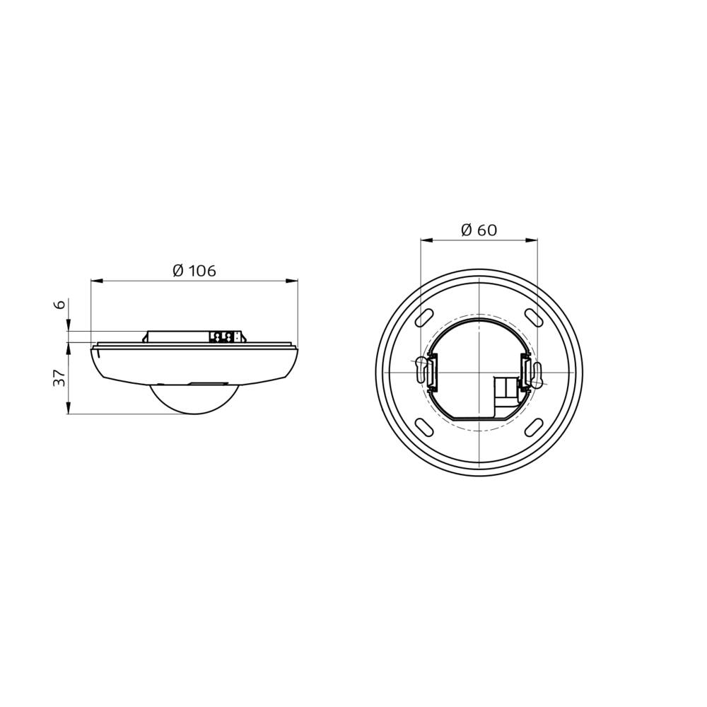 BEG Brück Electronic Präsenzmelder KNX PD2N-KNXs-BA-UP