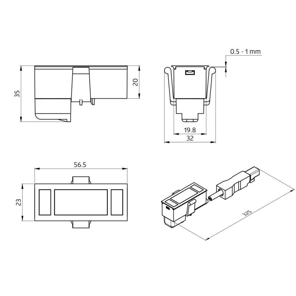 BEG Brück Electronic Multisensor Clip PD5NLAM.BMS2DALI2BB