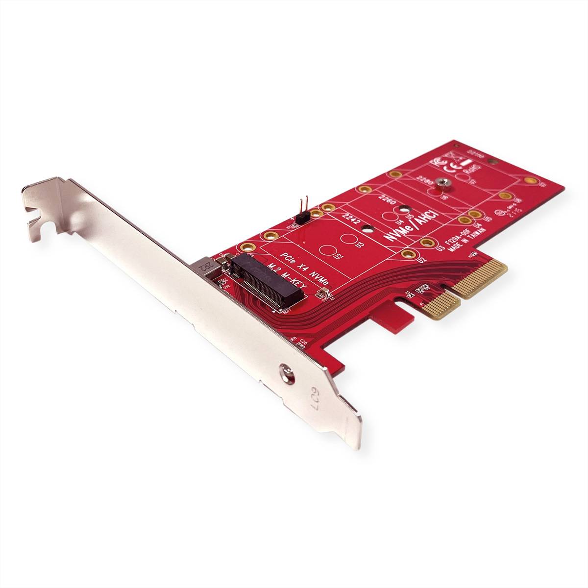 ROLINE - Adapter PCIe4.0 x4 fuer PCIe-NVMe M.2 110mm SSD - Adapter - 0,11 m