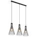 Hängelampe schwarz Pendelleuchte Esstisch modern Esszimmerlampe 3-flammig, Käfig-Design Industrial, Metall schwarz, 3x E27 Fassung, LxBxH 84x20x120 Hängelampe schwarz Pendelleuchte Esstisch modern Esszimmerlampe 3-flammig, Käfig-Design Industrial, Metall schwarz, 3x E27 Fassung, LxBxH 84x20x120