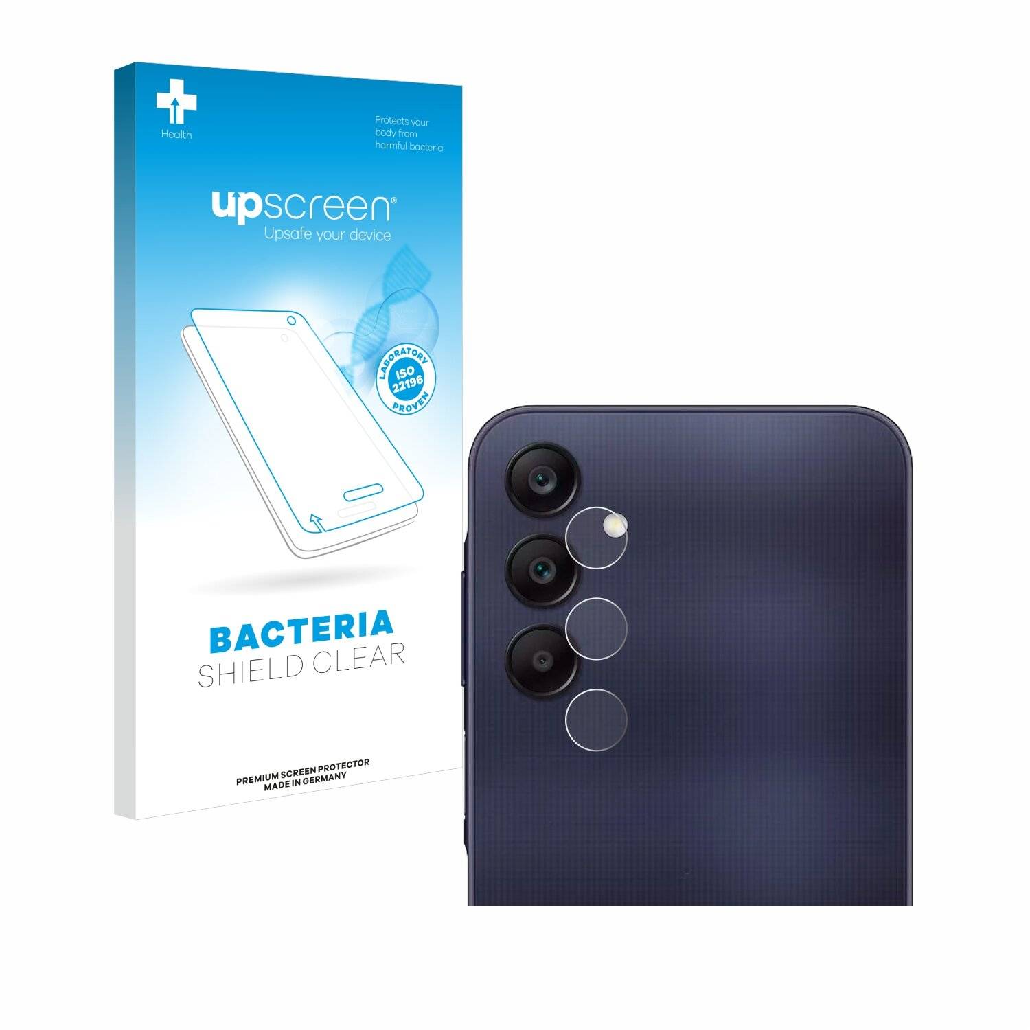 upscreen Bacteria Shield Schutzfolie für Samsung Galaxy A25 5G (NUR Kamera) -