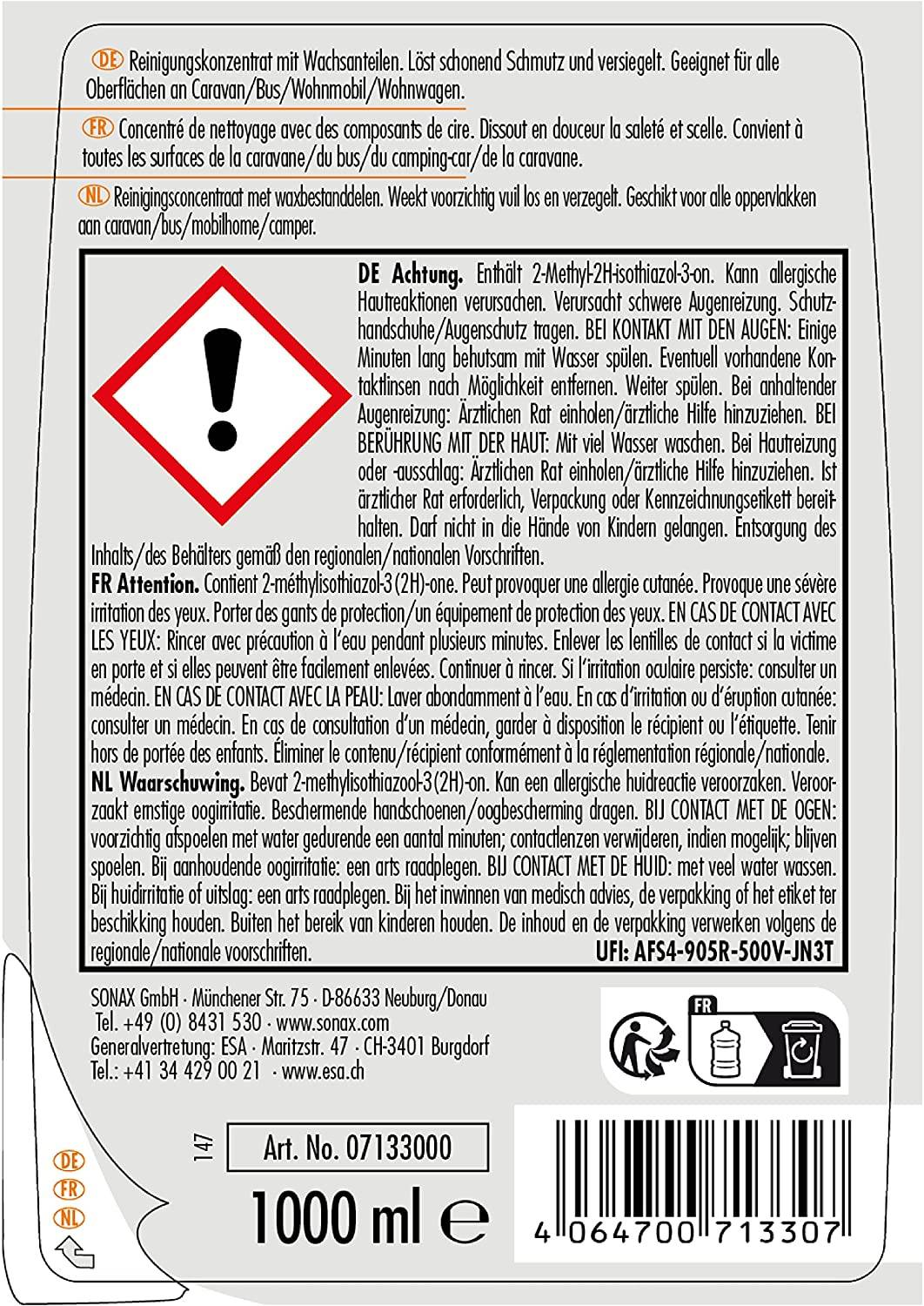 SONAX Caravan Shampoo 1 L