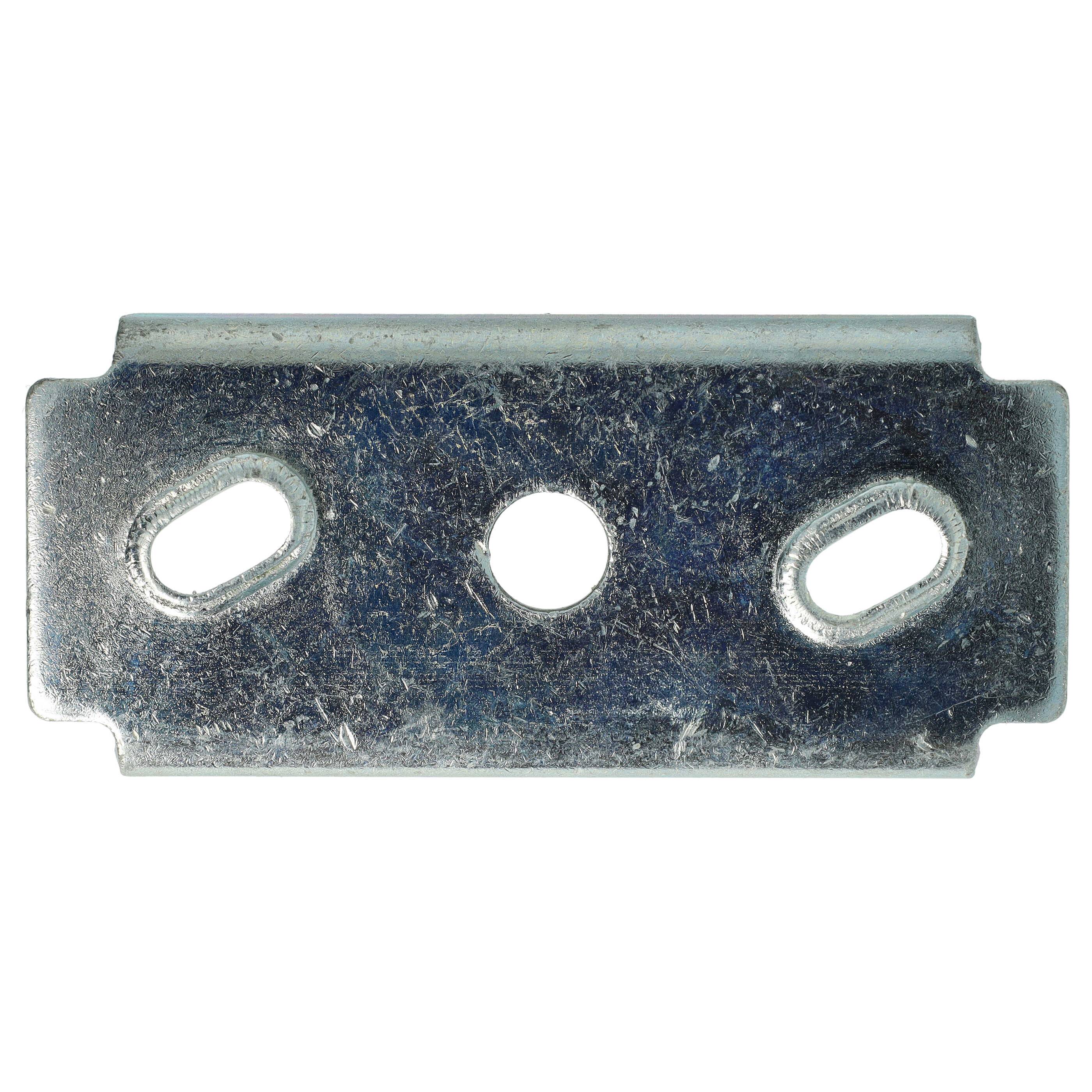 vhbw Messerhalter kompatibel mit Brast BRB-RM 20196 DELUXE, BRB-RM 20196 POWER, BRB-RM 20196 SPEED Rasenmäher - 10 x 5 x 4,5 cm Silber