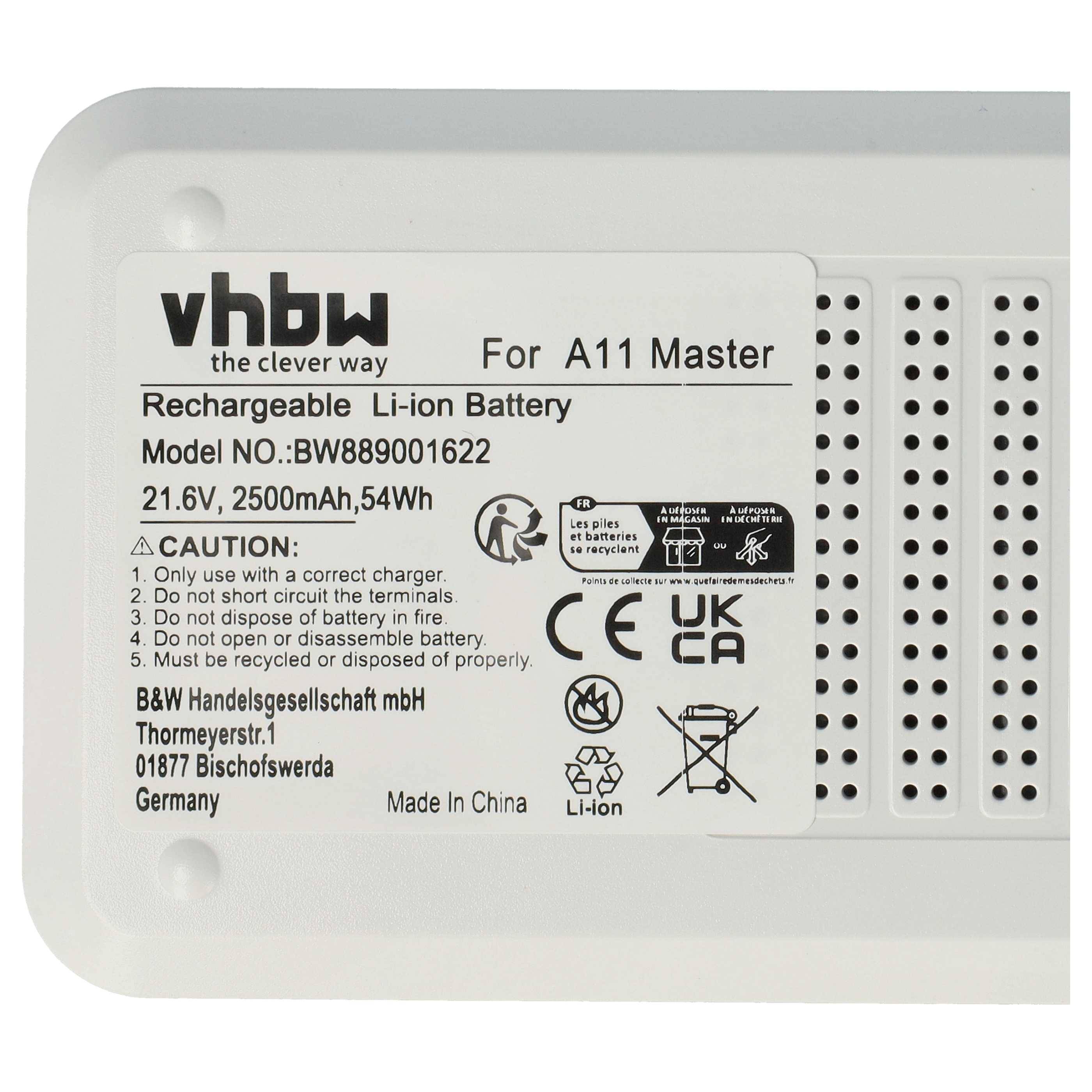 Batterieeetikett mit 