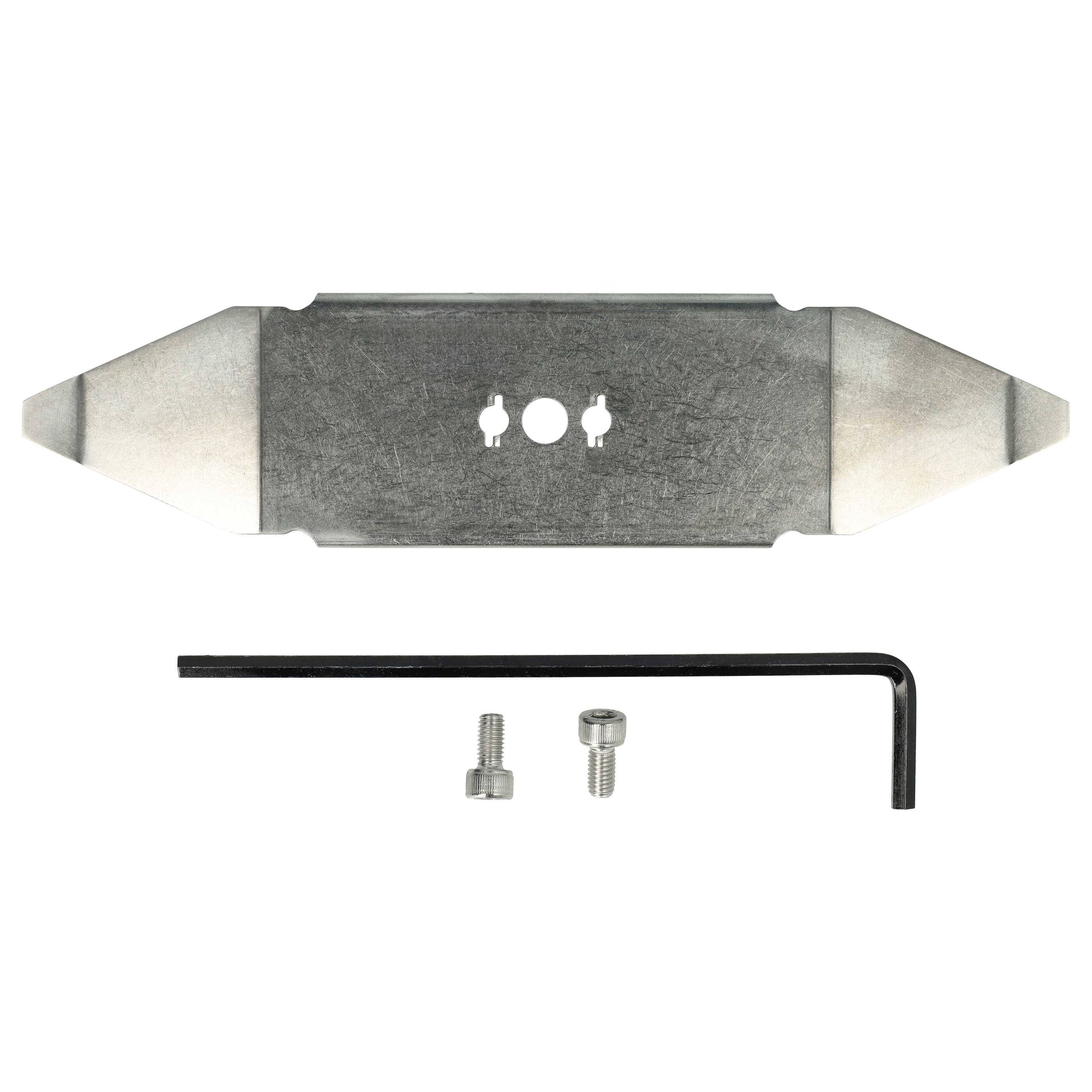 vhbw Ersatz-Messer kompatibel mit Cub Cadet 717415, 22AXGALD603, XR1 500 Rasenmäher - Ersatzklinge Silber, Edelstahl