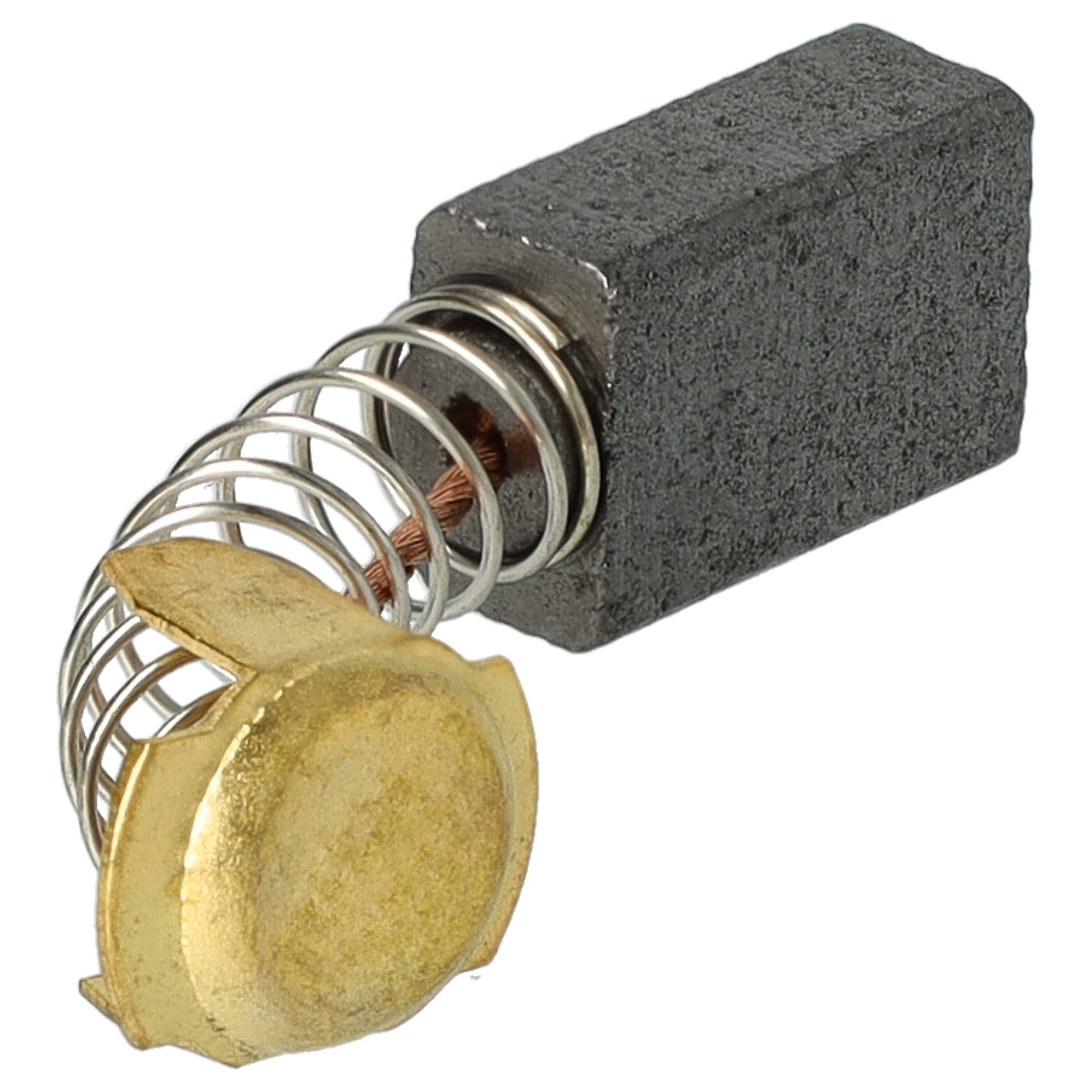 vhbw 2x Kohlebürste 7 x 11 x 17 mm kompatibel mit Hitachi PSM7, TR12, SAH180, SB110, PSM7A Scooter + Feder