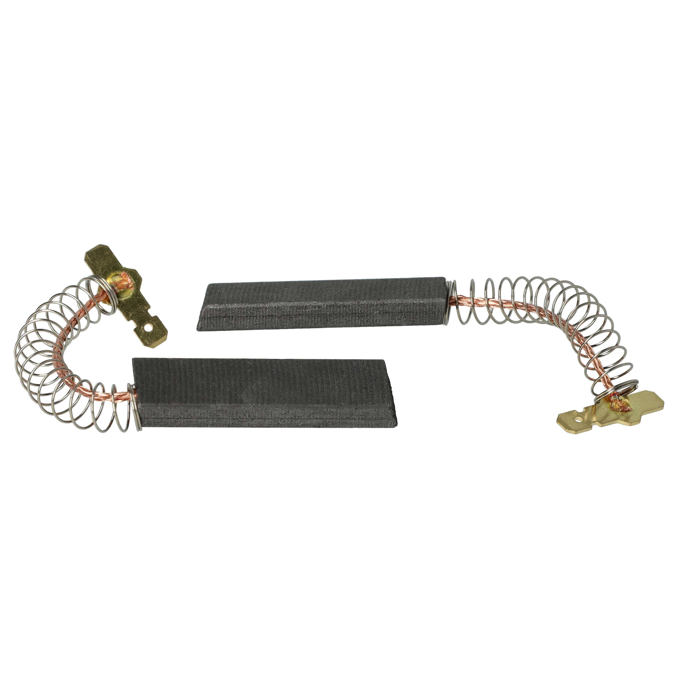 vhbw 2x Kohlebürste kompatibel mit Bosch WAE28181SN09, WAE28180FG10, WAE28181SN01, WAE28180FG06, WAE28173EX06 Waschmaschine + Feder