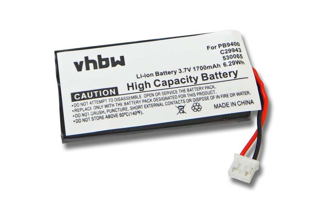 vhbw Akku kompatibel mit Philips Pronto TSU-9400, TSU-9300 Fernbedienung Remote Control (1700 mAh, 3,7 V, Li-Ion)