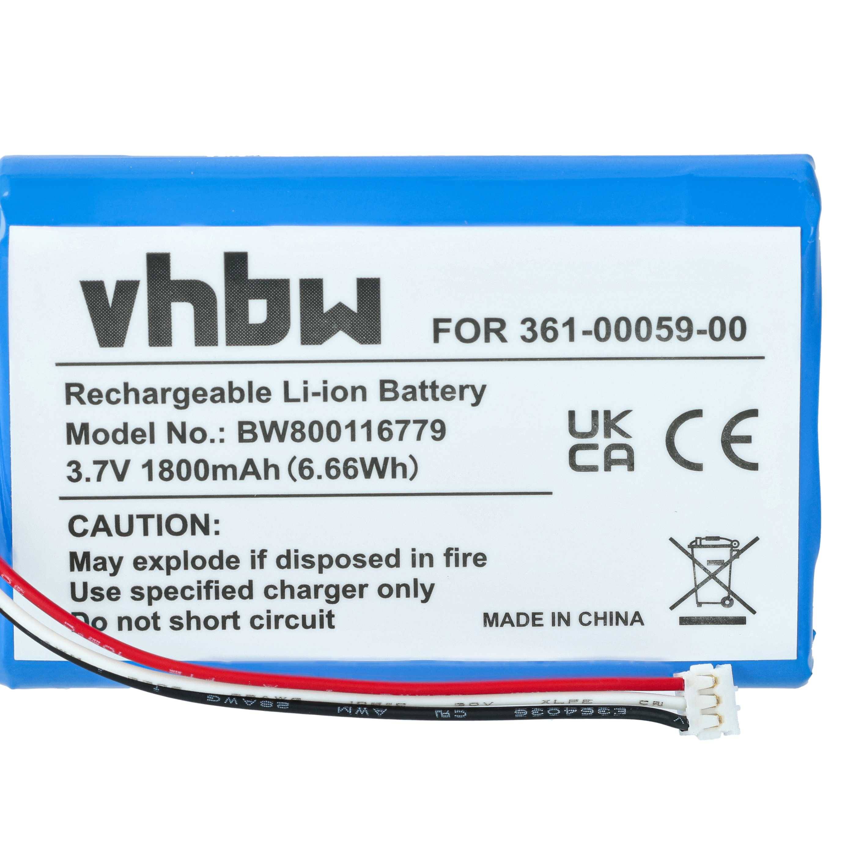 Lithium-Ionen-Batterie mit der Bezeichnung „vhbw