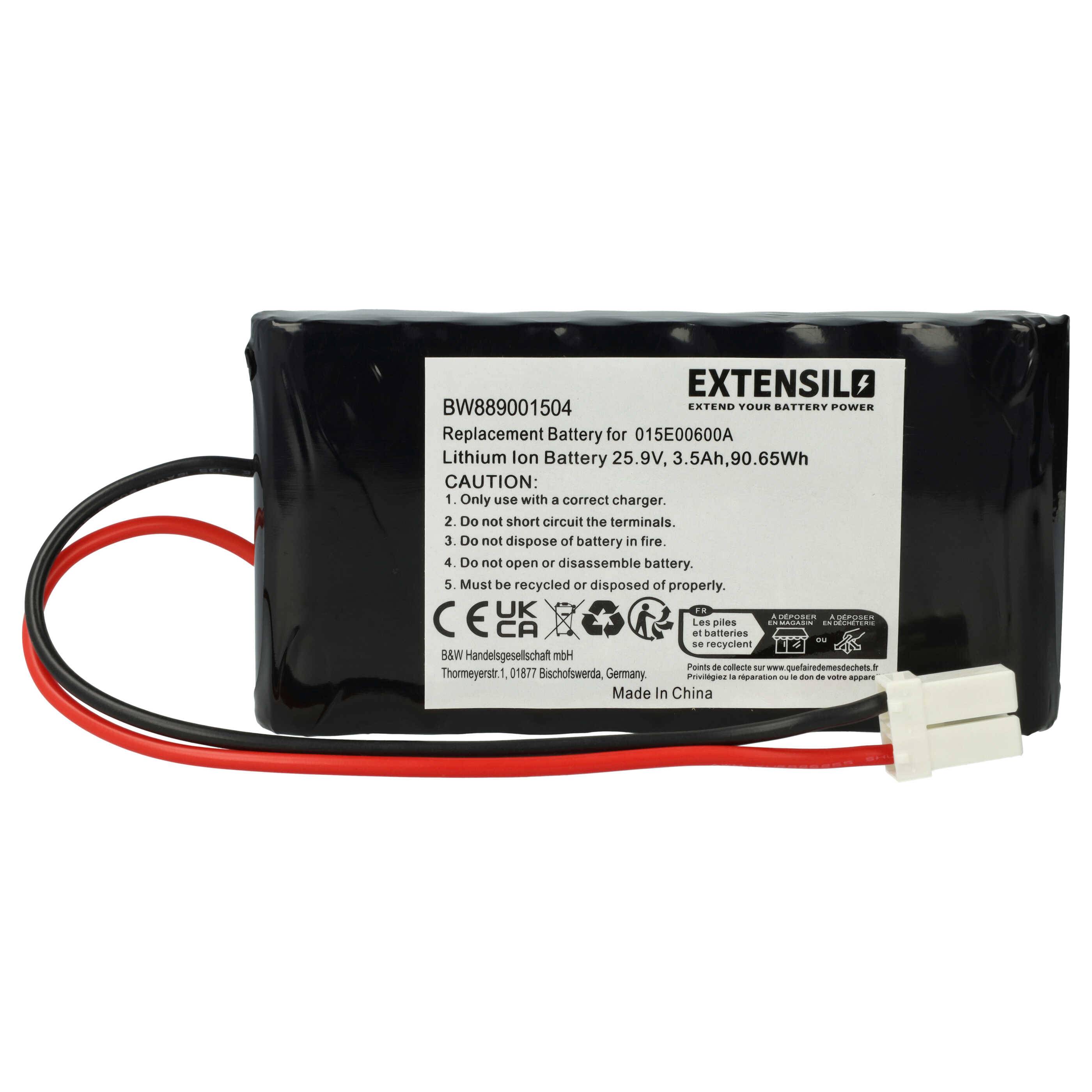 vhbw Akku kompatibel mit Wiper i100S, i130s, i70 (3500mAh, 25,9V, Li-Ion)