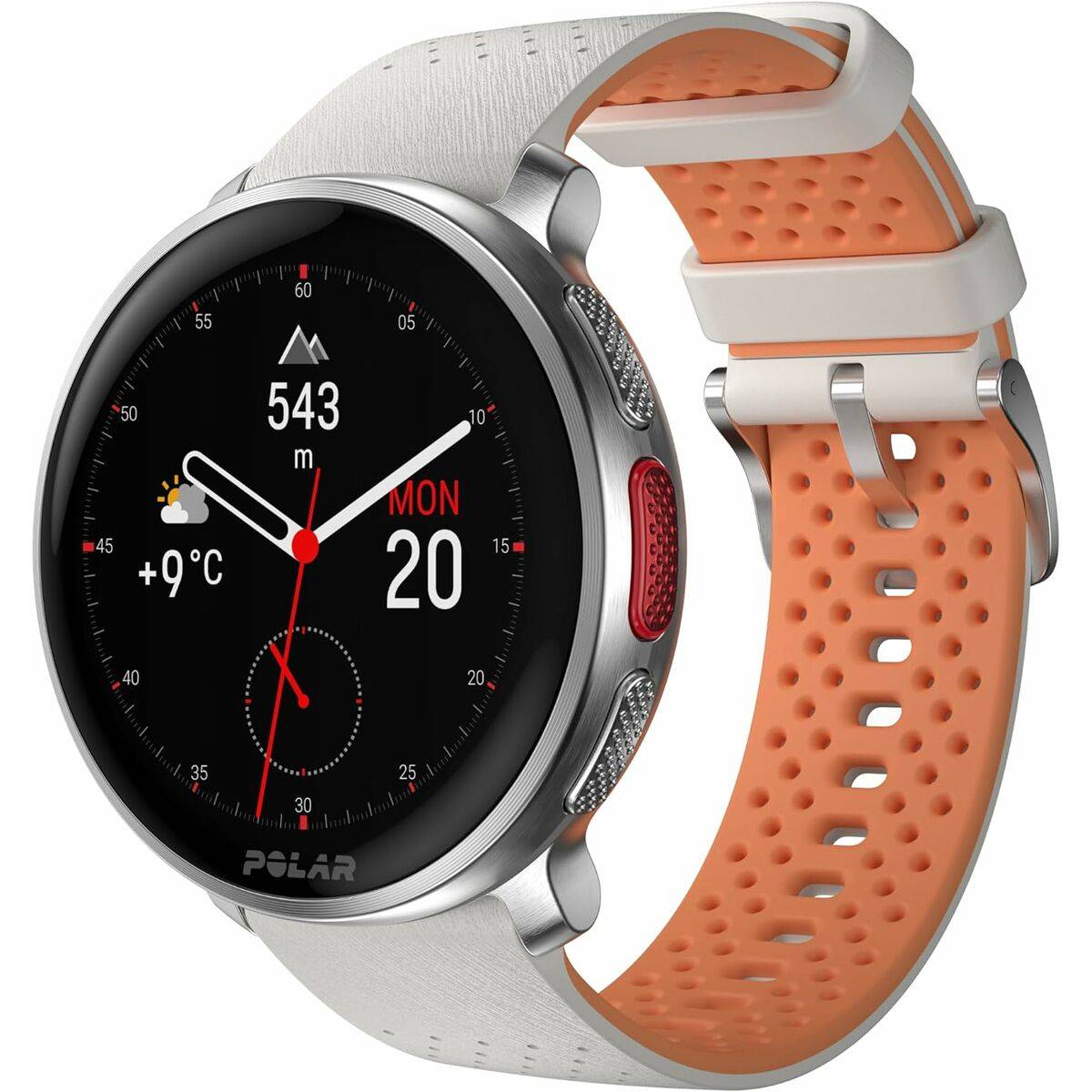 POLAR Vantage V3 - Aluminum - Sportuhr mit Band - Silikon - Anzeige 3.5 cm (1.39")