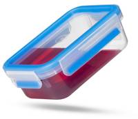 EMSA 508536 CLIP & CLOSE FRISCHHALTEDOSEN, Box, Rechteckig, 0,85 l, Transparent, Kunststoff, Deutschland