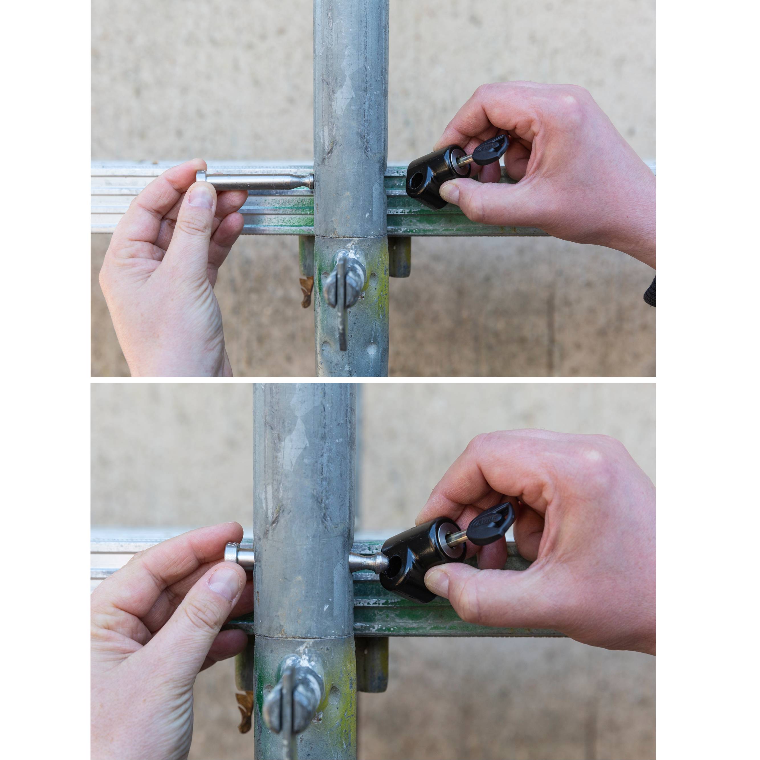 ABUS Gerüstschloss für Gerüstsicherung (20er Set) für Rohr-Ø bis 48,3 mm