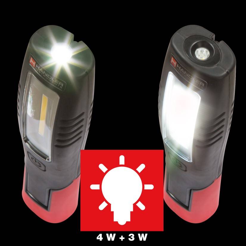 Handler Akku-Arbeitsleuchte HLM 7 4+3W LED