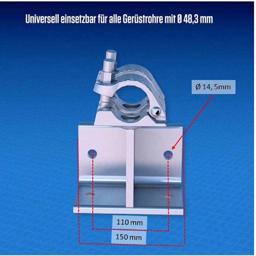 Wand-Deckenkupplung SW - Schlüsselweite:19