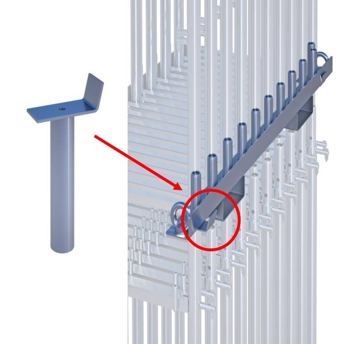 Aufsetzprofil für Stapeltraverse