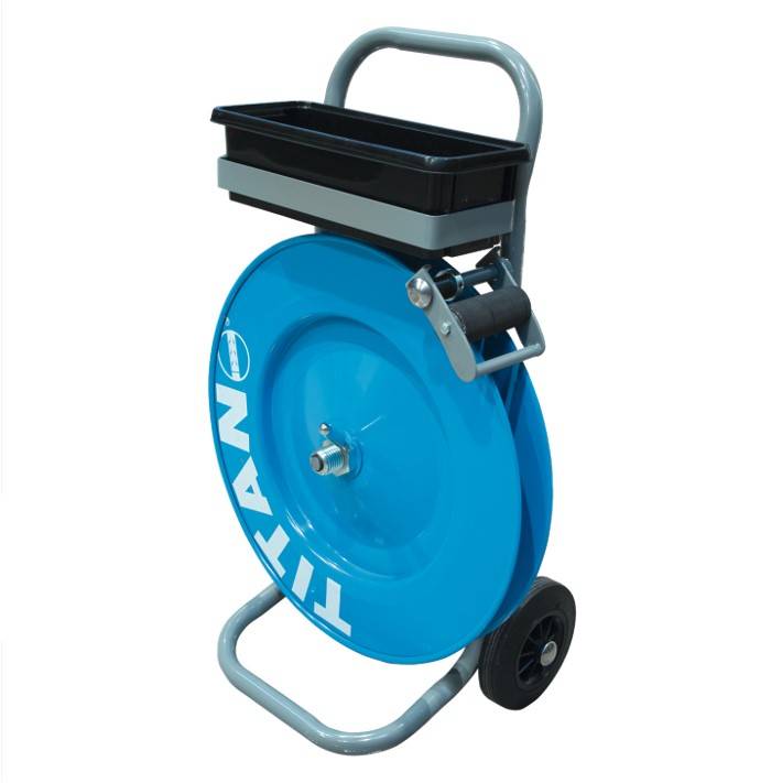 Abrollwagen mit Ablagekasten