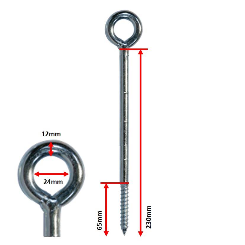 25 x Ringschraube 12x230 mm