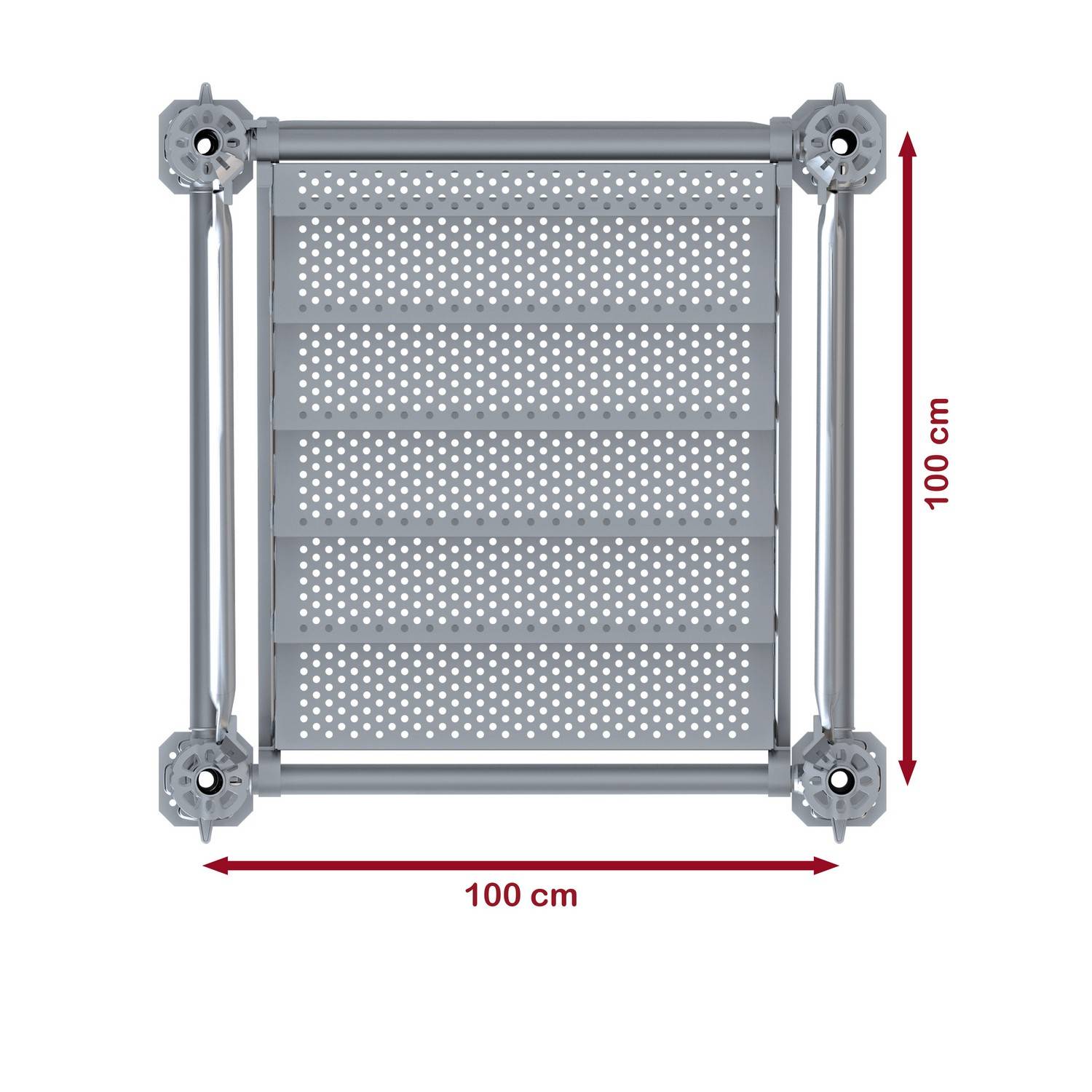 Bautreppe Außentreppe feuerverzinkt für 1 m Höhenunterschied