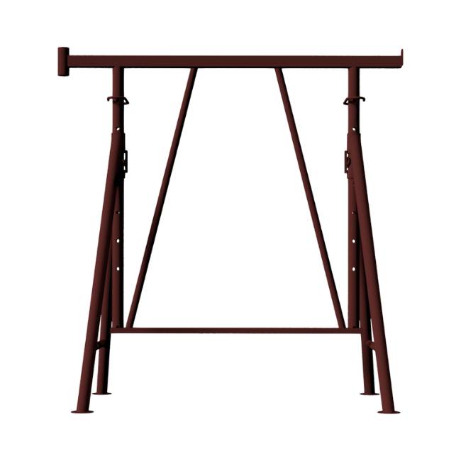 Faltgerüstbock "Compakt S 1200", braun lackiert - Gr. 2 B 1.2 x H 1.00-1.75 m