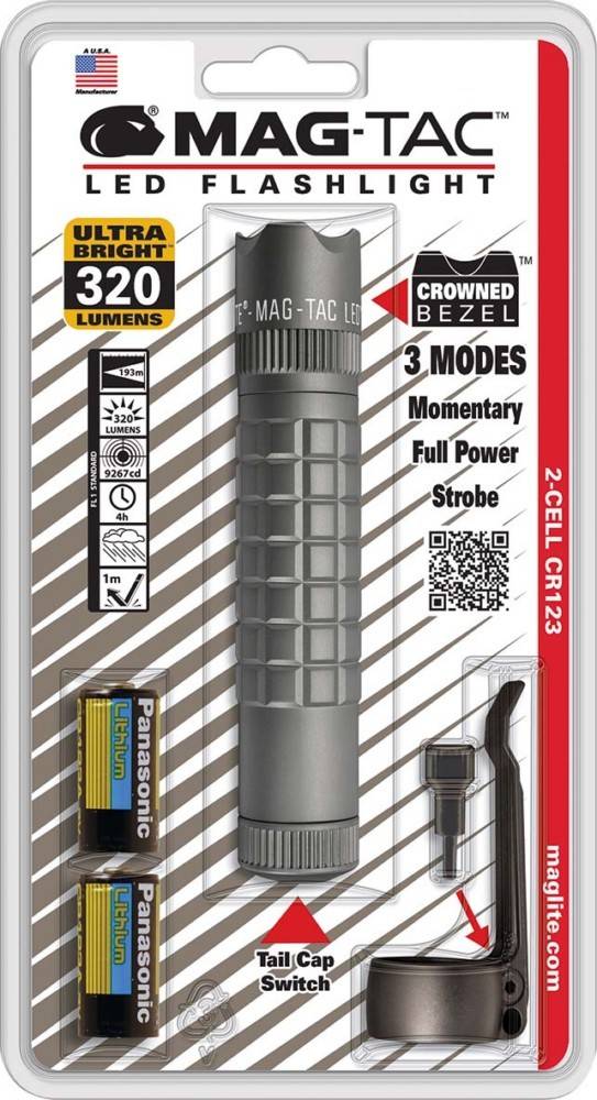 12 Stk. MAG Instrument MAG-TAC LED 2CR123 WF SG2LRC6 gr