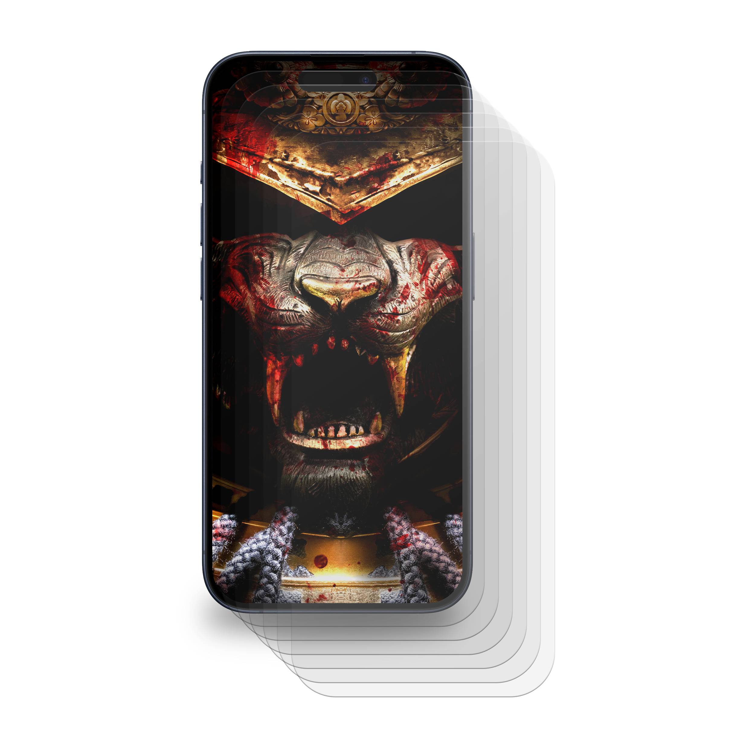 6x FULL COVER Displayschutzfolie für iPhone 15 Pro Max PREMIUM MATT ENTSPIEGELT Displayschutz Schutzfolie Folie