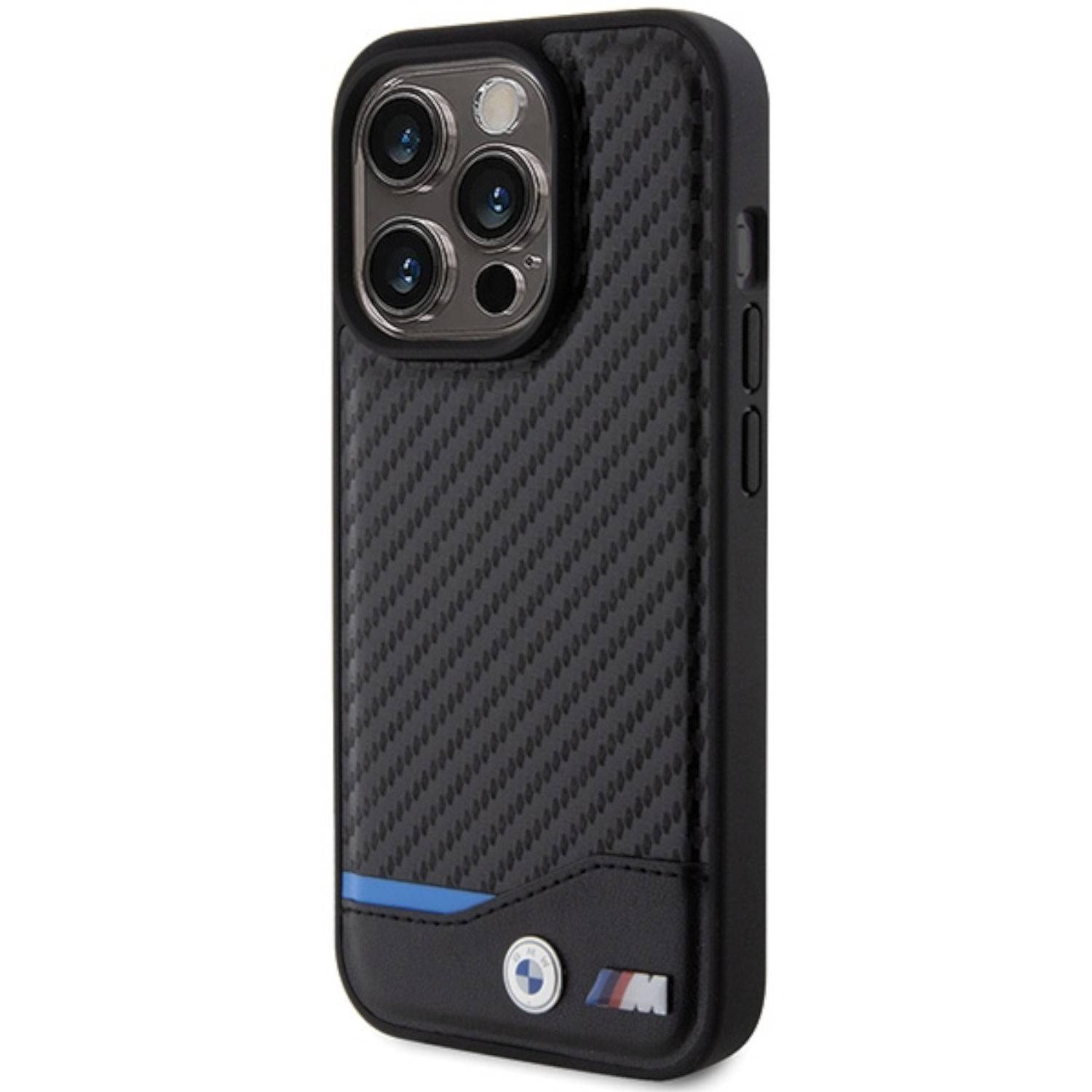 BMW Apple iPhone 15 Pro Max Schutzhülle Case Cover Hülle Carbon Schwarz