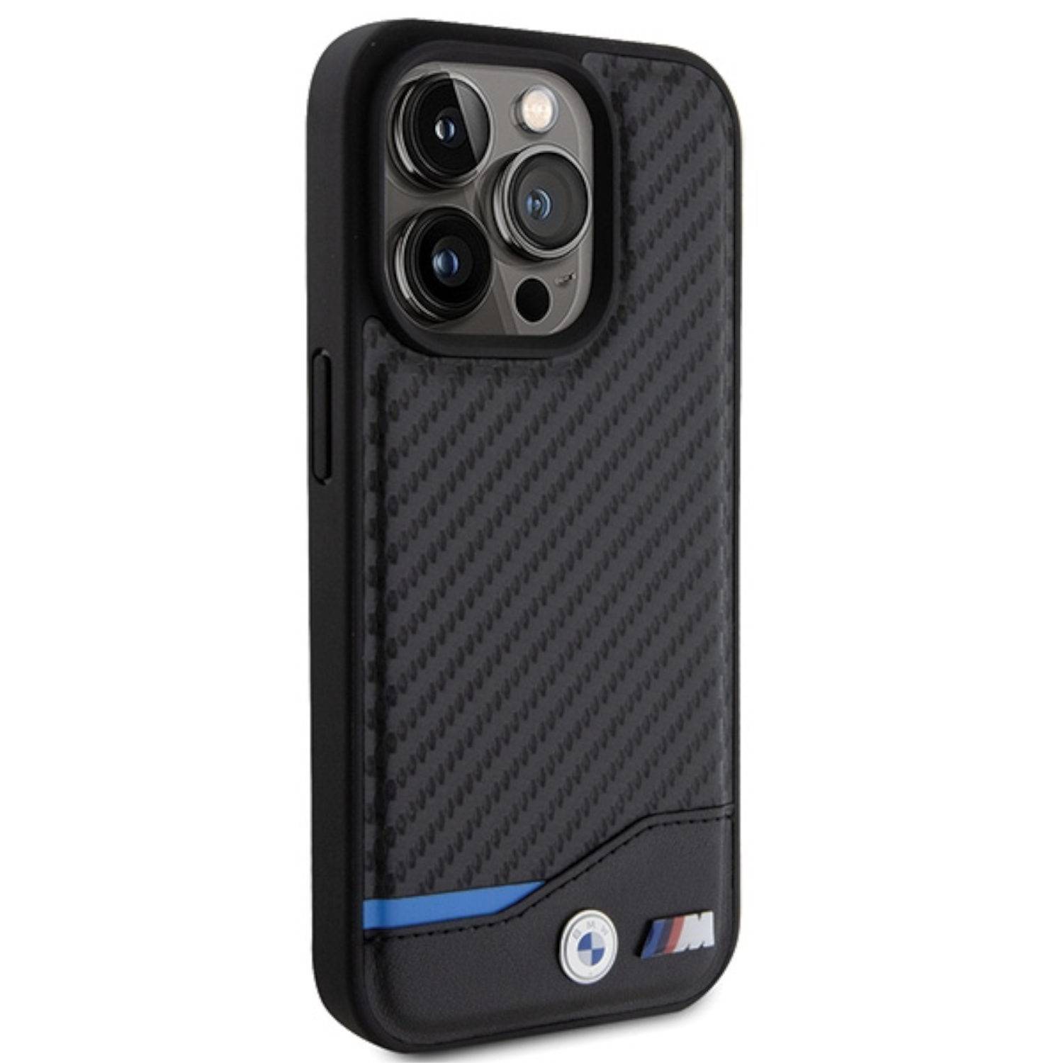 BMW Apple iPhone 15 Pro Schutzhülle Case Cover Hülle Carbon Schwarz
