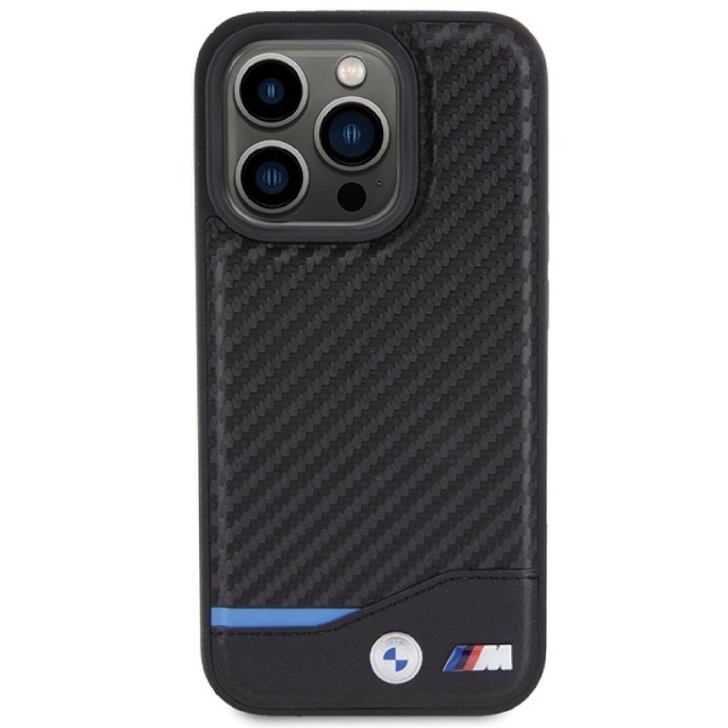 BMW Apple iPhone 15 Pro Schutzhülle Case Cover Hülle Carbon Schwarz