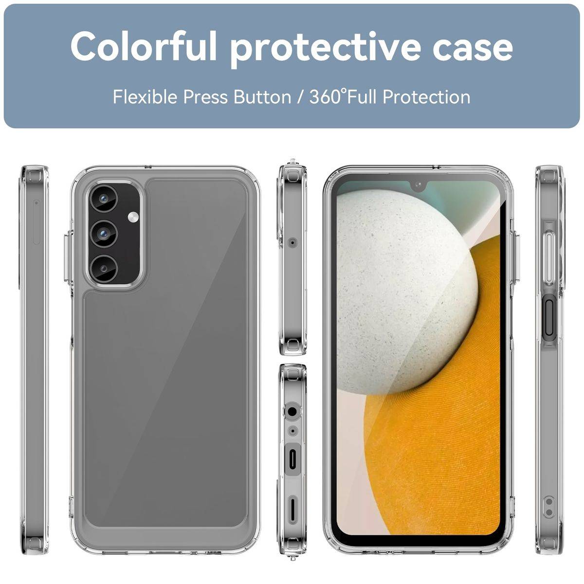 Für Samsung Galaxy A15 TPU Schutz Handy Hülle Case Cover Transparent