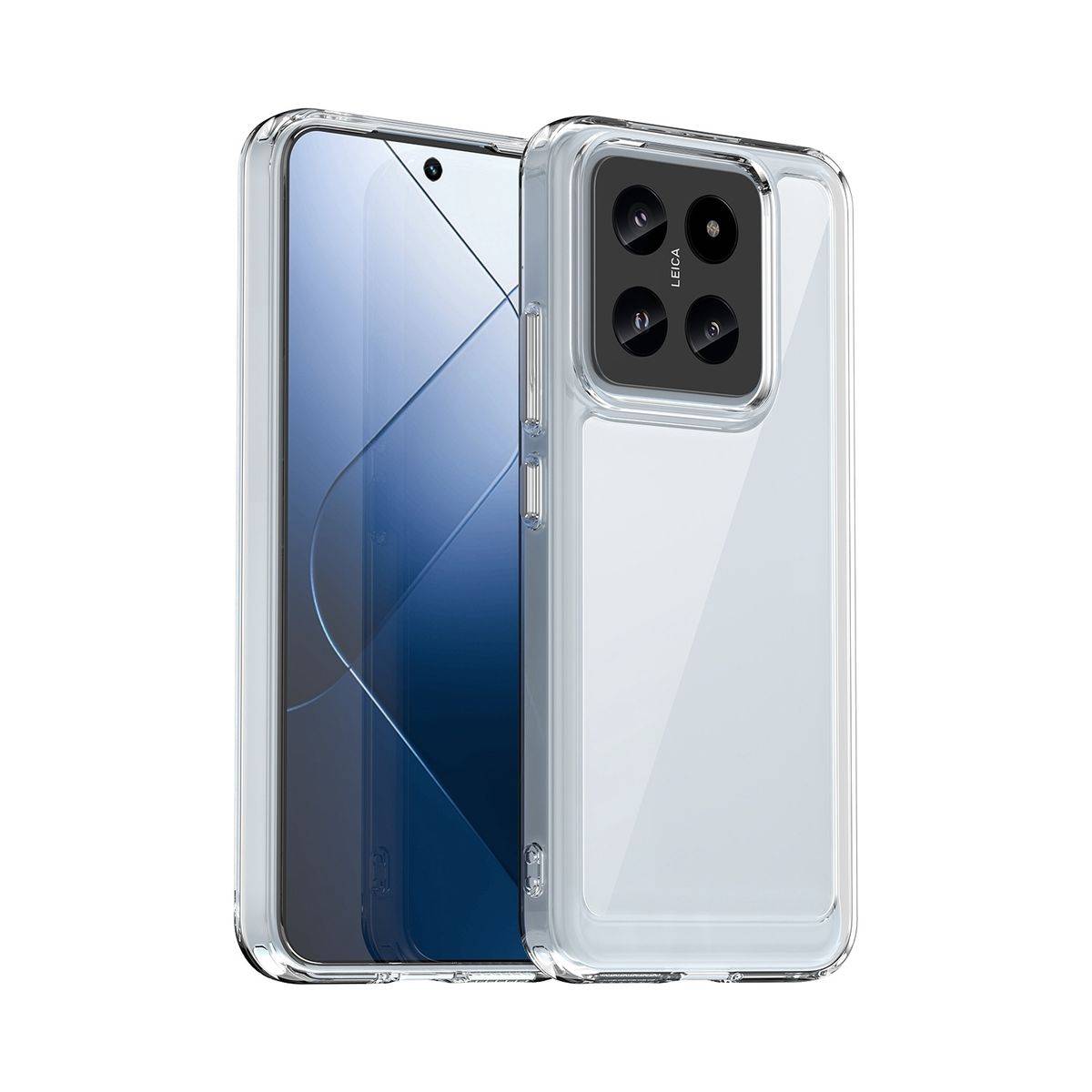 Für Xiaomi 14 Pro TPU Acryl Schutz Handy Hülle Case Cover Transparent
