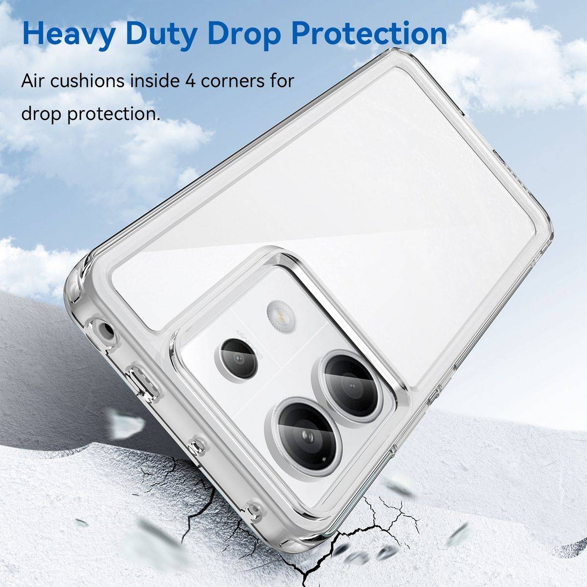 Für Xiaomi Redmi Note 13 Pro / Poco X6 TPU Acryl Schutz Handy Hülle