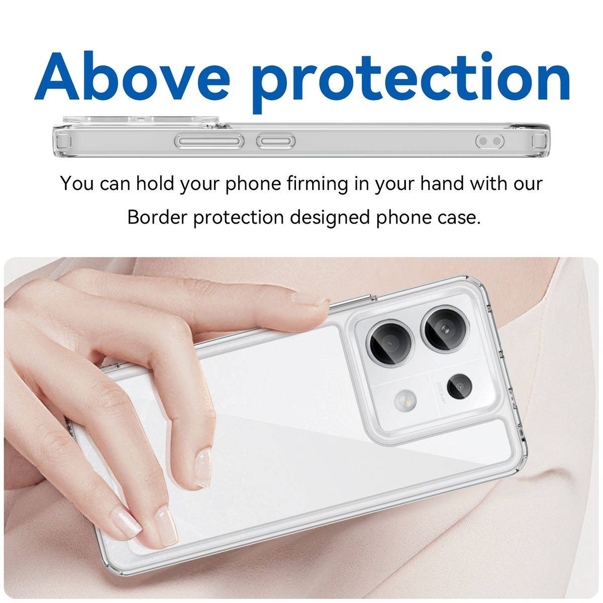 Für Xiaomi Redmi Note 13 Pro / Poco X6 TPU Acryl Schutz Handy Hülle