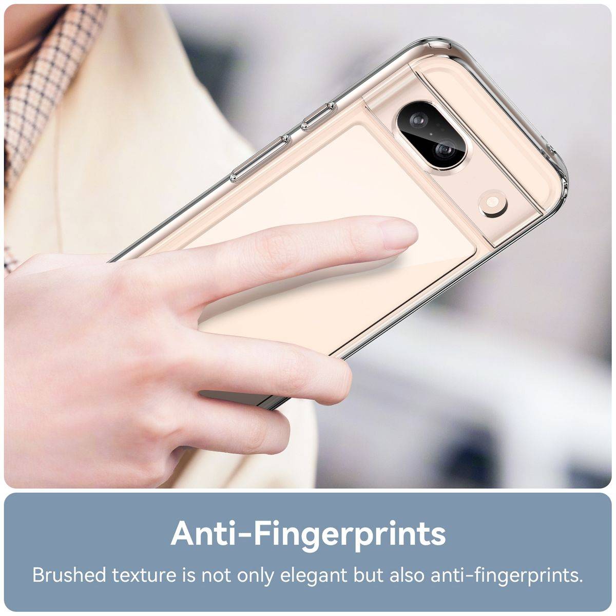 Für Google Pixel 8a TPU / Acryl Schutz Handy Hülle Case Transparent