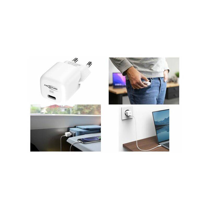 ANSMANN USB-Steckdosenadapter Home Charger HC130PD-mini