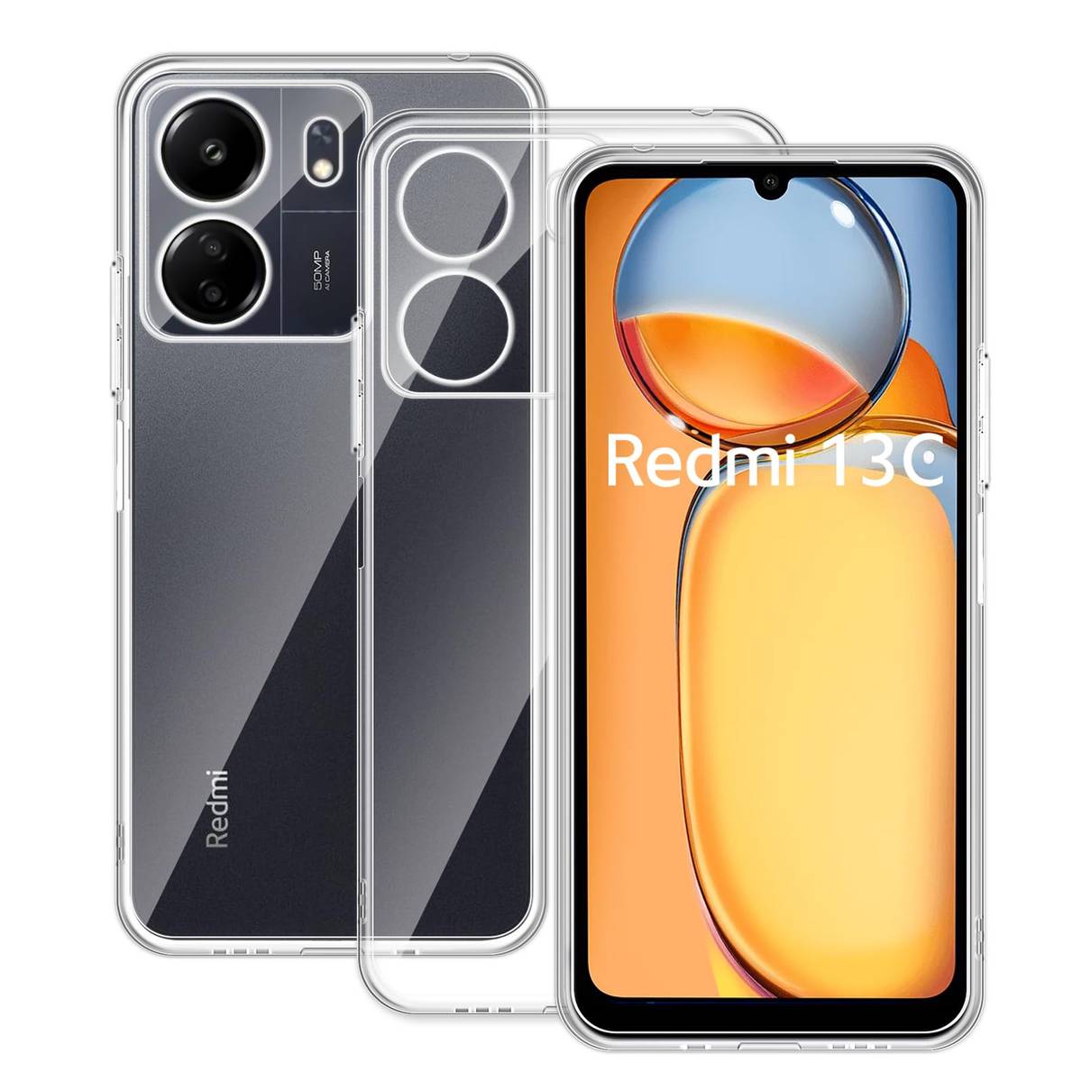 Für Xiaomi Redmi 13C Silikoncase TPU Schutz Transparent Handy Hülle