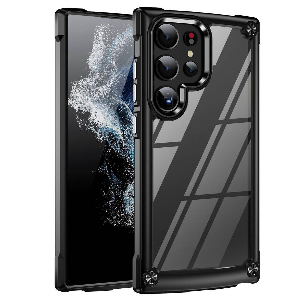 Für Samsung Galaxy S24 Ultra Schock TPU / PC verstärkte Ränder Hülle