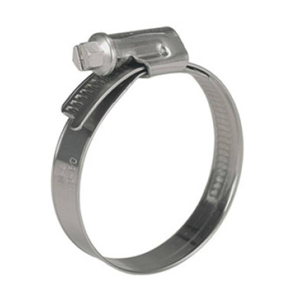 Schneckengewinde-Schlauchschelle - 12 mm breit - Chromnickelstahl 1.4301 (V2A) - Spannbereich 190 bis 210 mm - VE 10 Stück - Preis per VE