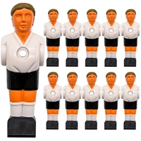 11 Tischkicker Figuren 13mm - Deutschland Weiß Schwarz - Tisch Fussball Kicker 11 Tischkicker Figuren 13mm - Deutschland Weiß Schwarz - Tisch Fussball Kicker