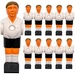 11 Tischkicker Figuren 13mm - Deutschland Weiß Schwarz - Tisch Fussball Kicker 11 Tischkicker Figuren 13mm - Deutschland Weiß Schwarz - Tisch Fussball Kicker
