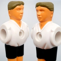 11 Tischkicker Figuren 13mm - Deutschland Weiß Schwarz - Tisch Fussball Kicker 11 Tischkicker Figuren 13mm - Deutschland Weiß Schwarz - Tisch Fussball Kicker