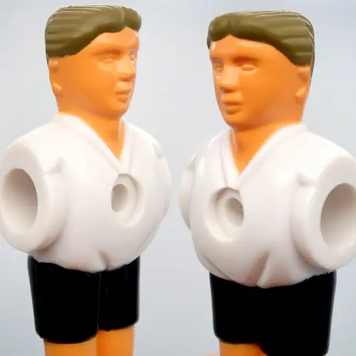 11 Tischkicker Figuren 13mm - Deutschland Weiß Schwarz - Tisch Fussball Kicker 11 Tischkicker Figuren 13mm - Deutschland Weiß Schwarz - Tisch Fussball Kicker