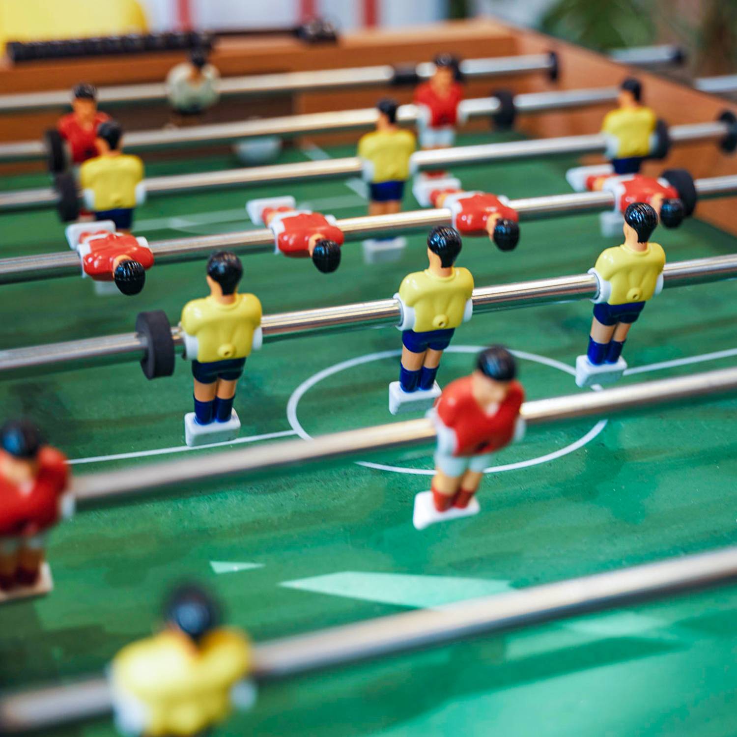 11 Tischkicker Figuren 13mm - Deutschland Weiß Schwarz - Tisch Fussball Kicker