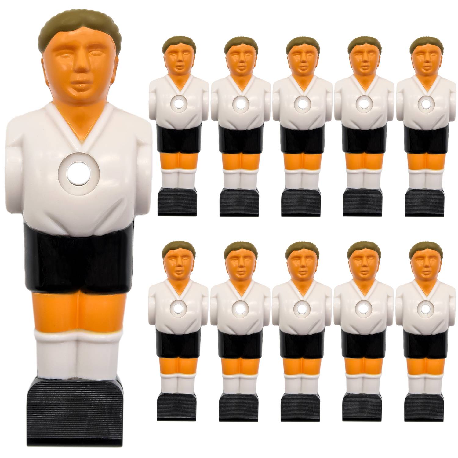 11 Tischkicker Figuren 16mm - Tisch Fussball Kicker Figuren Kickertisch Zubehör