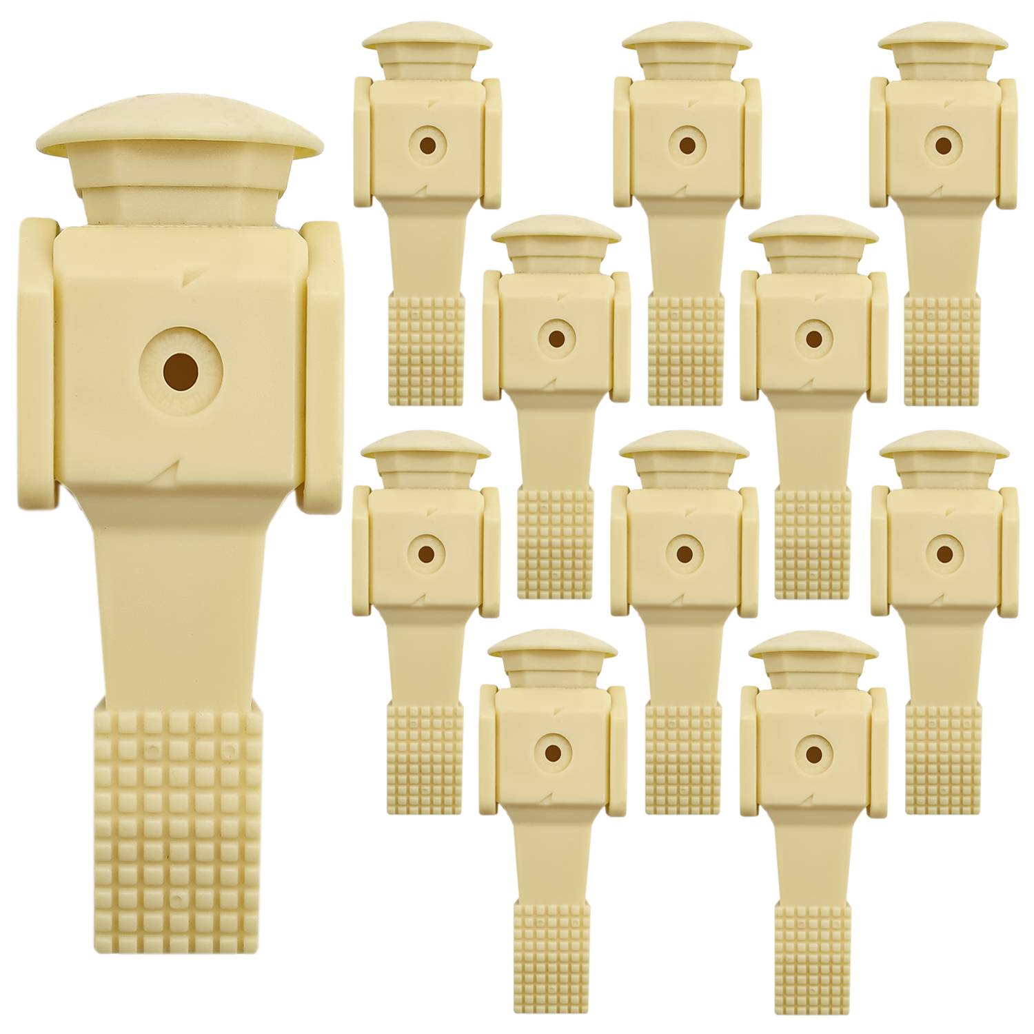 11 Outdoor Tischkicker Figuren 16mm Beige Tisch Fussball Kicker Figuren Draußen